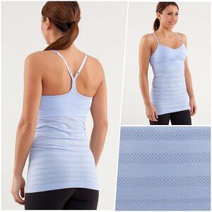Lululemon Fitted Strappy Yoga Tank Lavender 6 NWOT